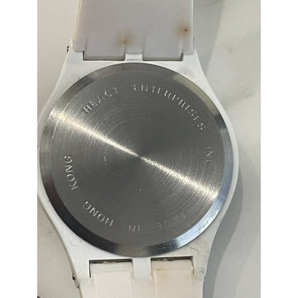 RARE Advertisement  Vintage Manischewitz Cream White Automatic Watch Running !!! - Picture 3 of 7